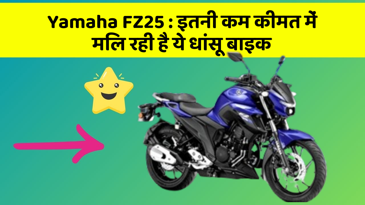 Yamaha FZ25: इतनी कम कीमत में मिल रही है ये धांसू बाइक